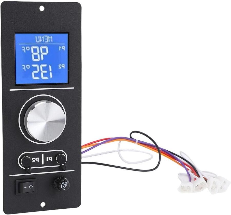 Digitale Temperatuurregelaar Grill Controller Precisie Grillen Dubbele PID Controle 26 cm Lengte Zwart