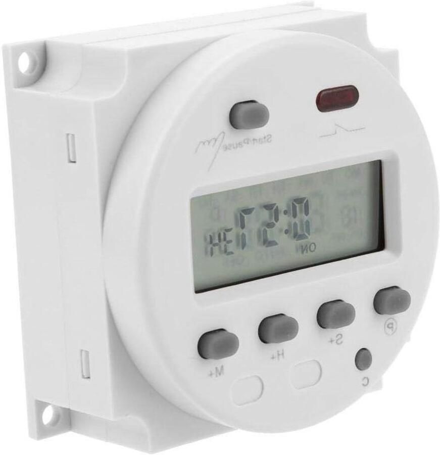 Digitale Timer met LCD Display voor Cyclus Countdown Geschikt voor Industriële Oven Ventilatie en Irrigatie tot 220V