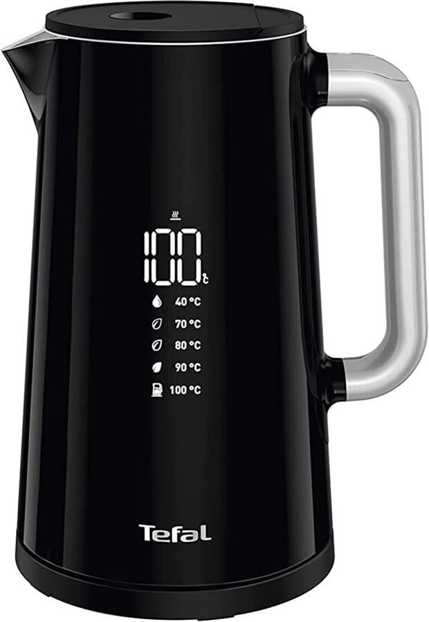 Digitale Waterkoker Elektrische Ketel Dranken Bereiden Instelbare Temperatuur 15 Liter Zwart