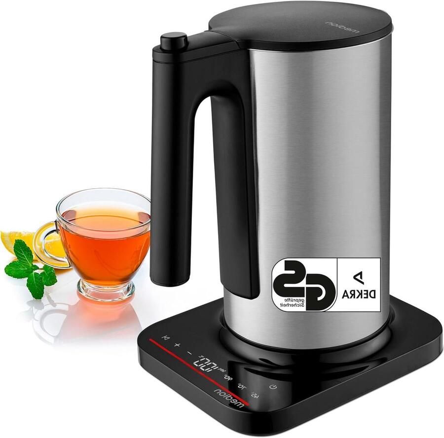 Digitale Waterkoker Elektrische Ketel Drankjes Bereiden Instelbare Temperatuur 15 Liter Zilver