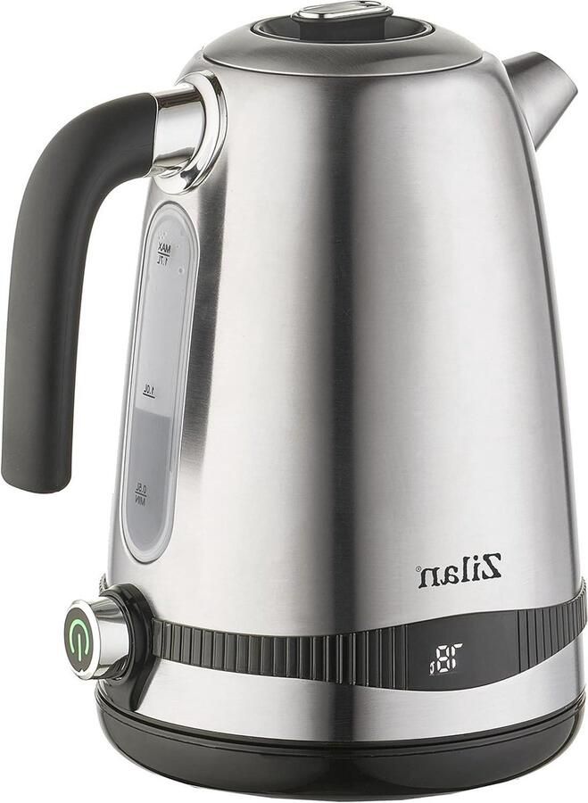 Digitale waterkoker Roestvrij staal Thee en koffie Temperatuurregeling 17 liter Grijs