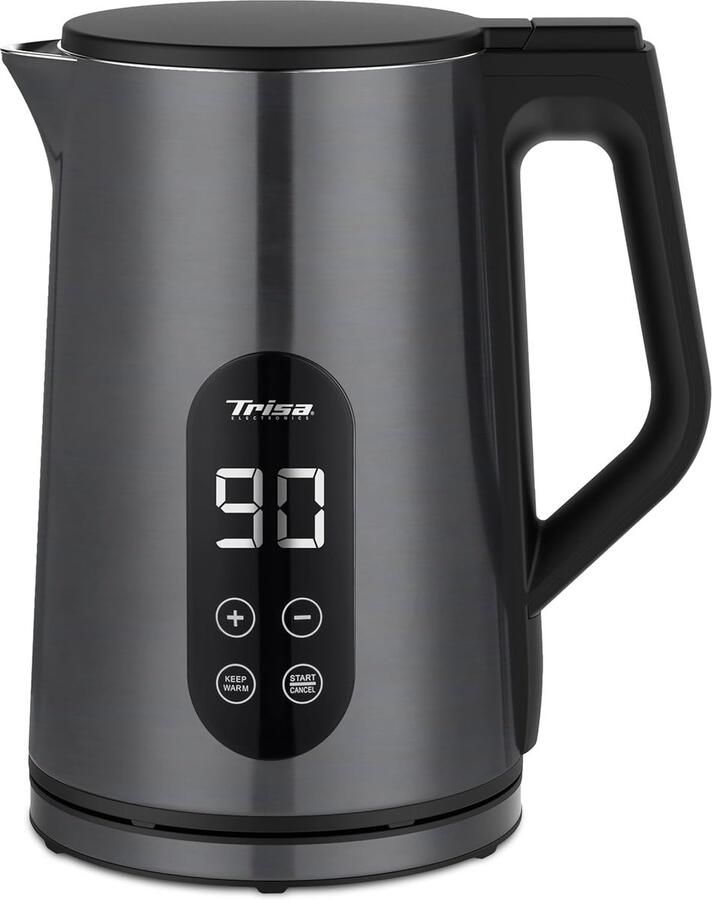 Digitale Waterkoker Snoerloze Ketel Snel Water Koken Variabele Temperatuur 17 Liter Antraciet