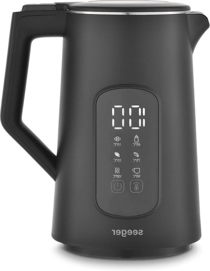 Digitale Waterkoker Temperatuurregeling Thee en Koffie 6 Instelbare Temperaturen 17 Liter Zwart