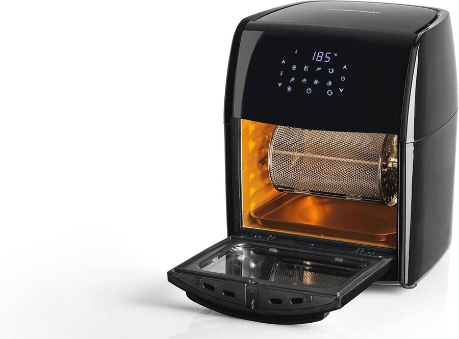 Digitale XL heteluchtfriteuse 12 liter Vetarm en Zacht Koken met 9 Programma's