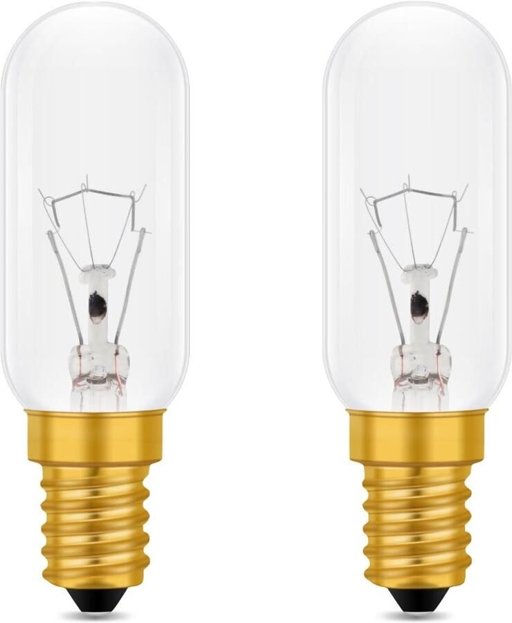 Dimbare E14 Lamp 40W Warm Wit 2700K voor Afzuigkap Verlichting Keuken en Naaimachine 400 Lumen 2 Stuks