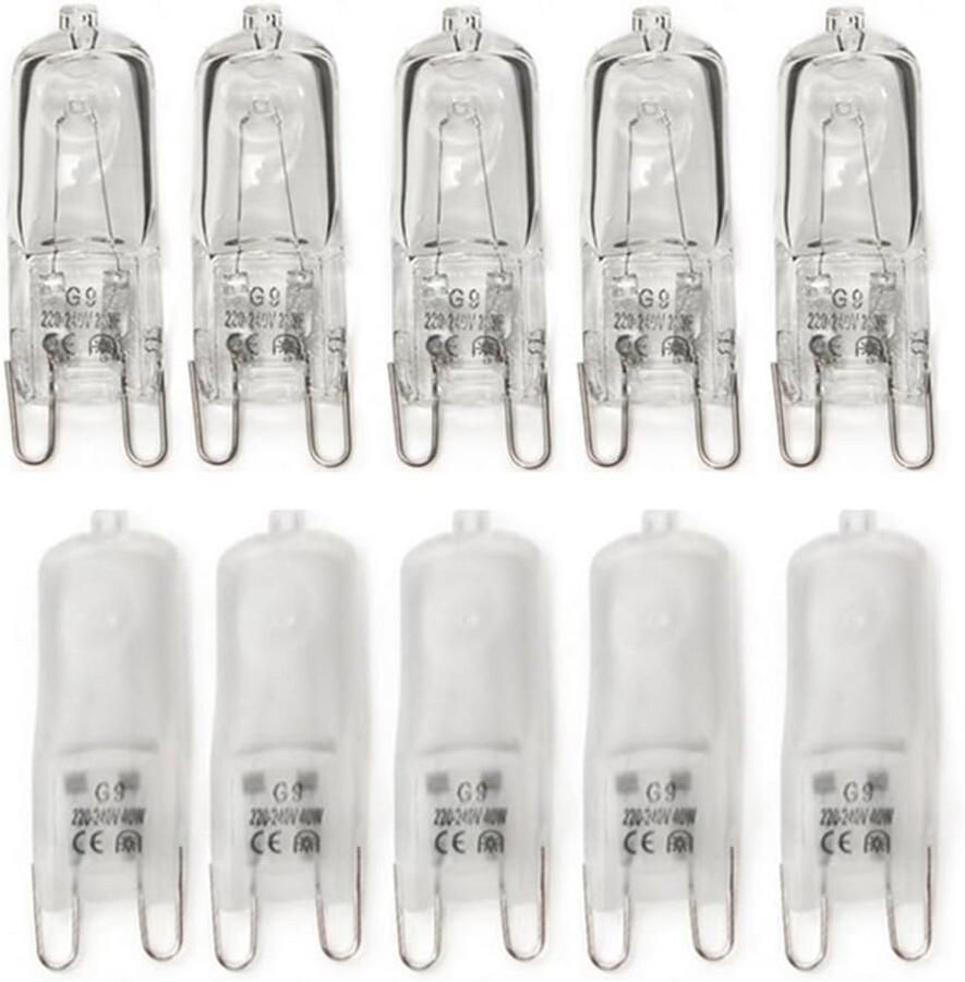 Dimbare G9 Halogeenlampen 40W 230V Voor Oven Magnetron en Plafondverlichting Warm Wit 2700K