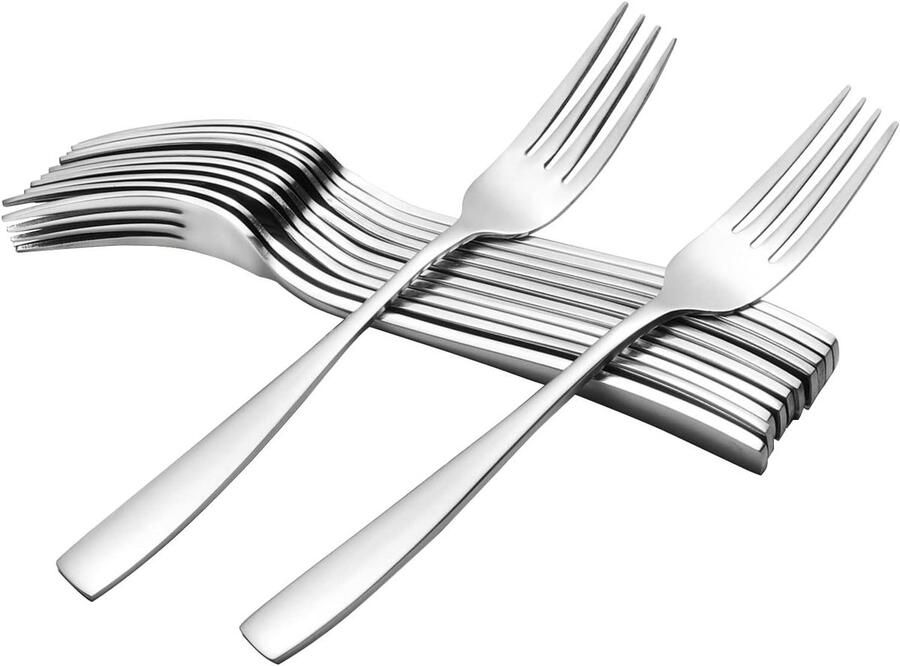 Dinervorken Tafelvorken Dineren Roestvrij staal 12 stuks