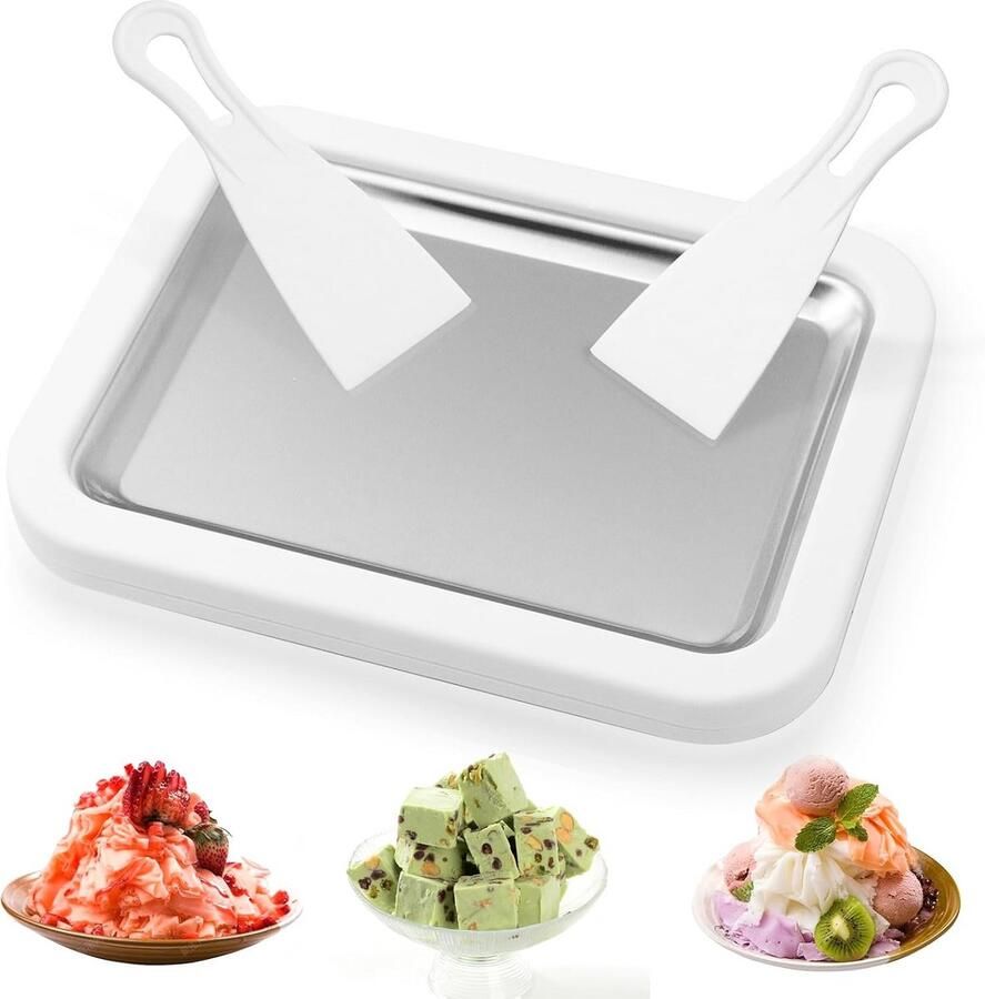 Direct IJsrolletjes Pan: Maak Zelf Gerold IJs Yoghurt of Gelato Thuis