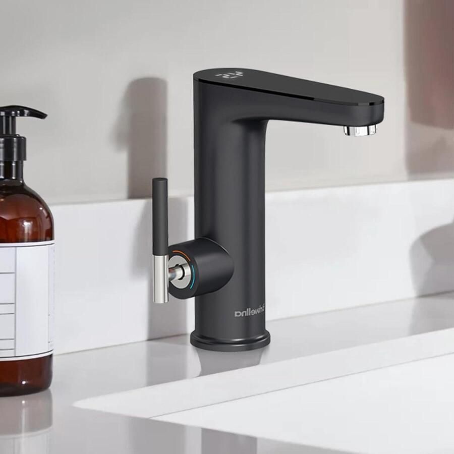 Directe Kokend Water Kraan Elektrische Boiler Kraan Direct Warm Water Met Digitale Display 3200 W Zwart