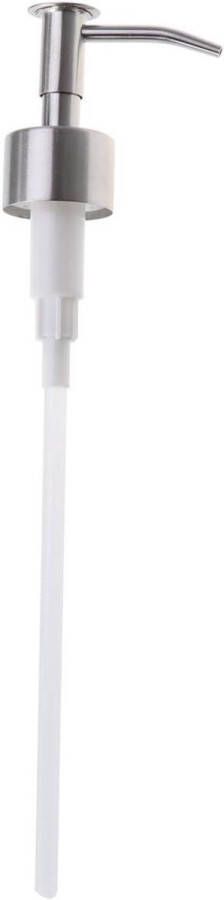 Dispenser pomp voor zeep lotion roestvrij staal met deksel