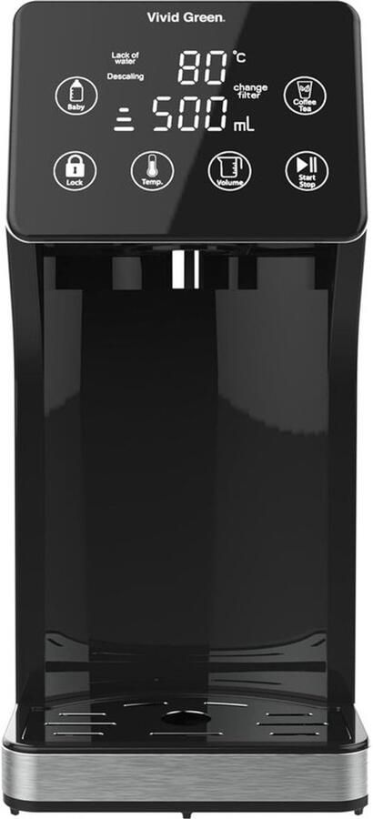 Dispenser voor Heet Water Elektrische Waterkoker Bereid Warme Dranken Snel Temperatuur Aanpasbaar 3L Inhoud Groen