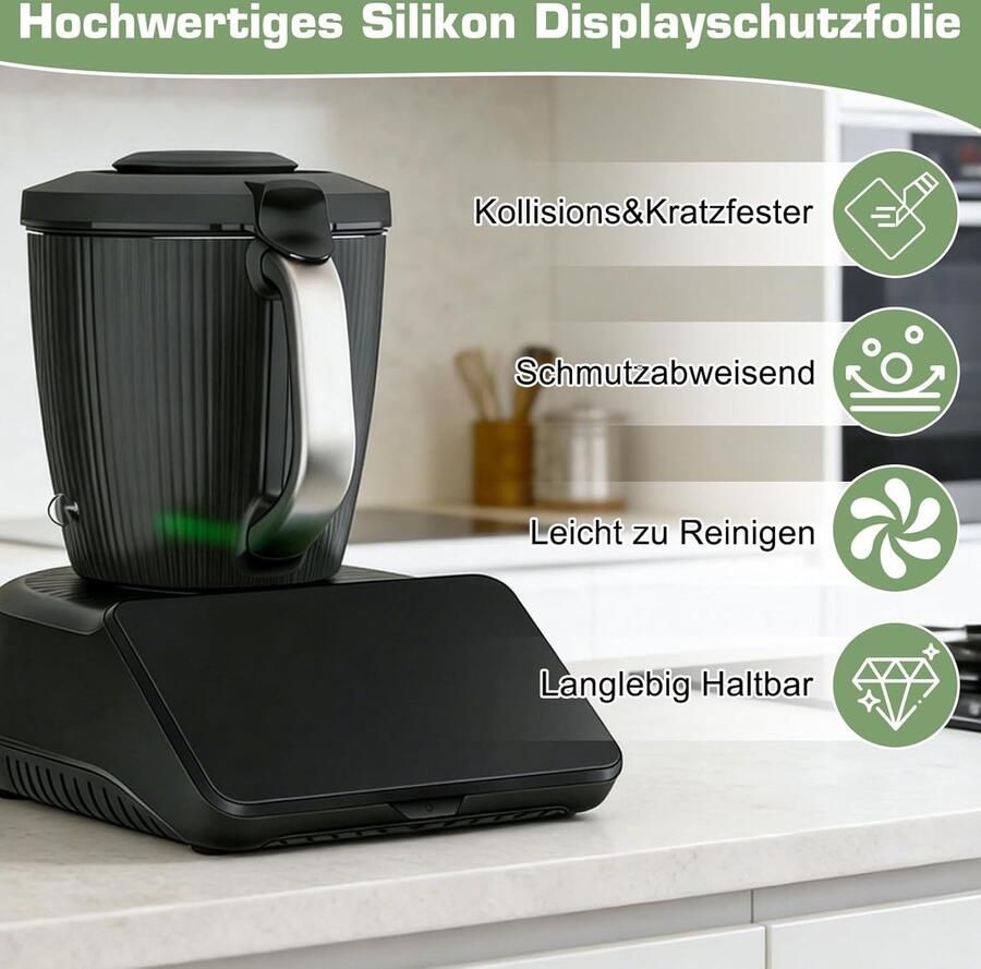 Displaybeschermfolie voor TM7 keukenmachines Siliconen afdekking waterdicht stofdicht krasbestendig en stootbestendig accessoires voor optimale bescherming