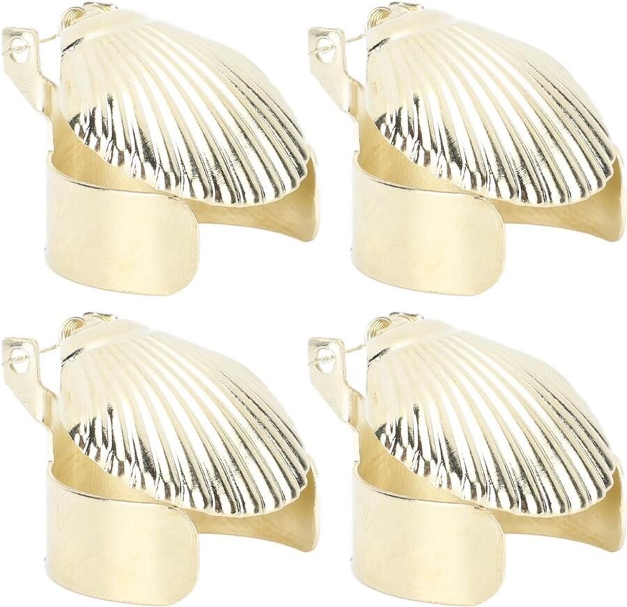 Automatische Kaarsenstopper IJzeren Kaarsendover Brandblusser 4-pack Metalen Omhulsel met Patroon voor Potkaarsen Gemakkelijke Vlamafdekking Kaarsaccessoire voor Thuisgebruik (GOLD)