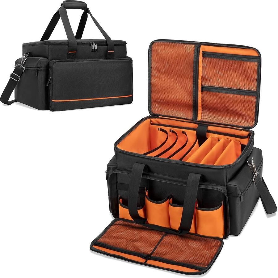 DJ-kabeltas met verstelbare verdelers 15 6 inch laptophoes gigbag voor kabels reismuzikanten organisatortas voor DJ-uitrusting muziekapparatuur en accessoires