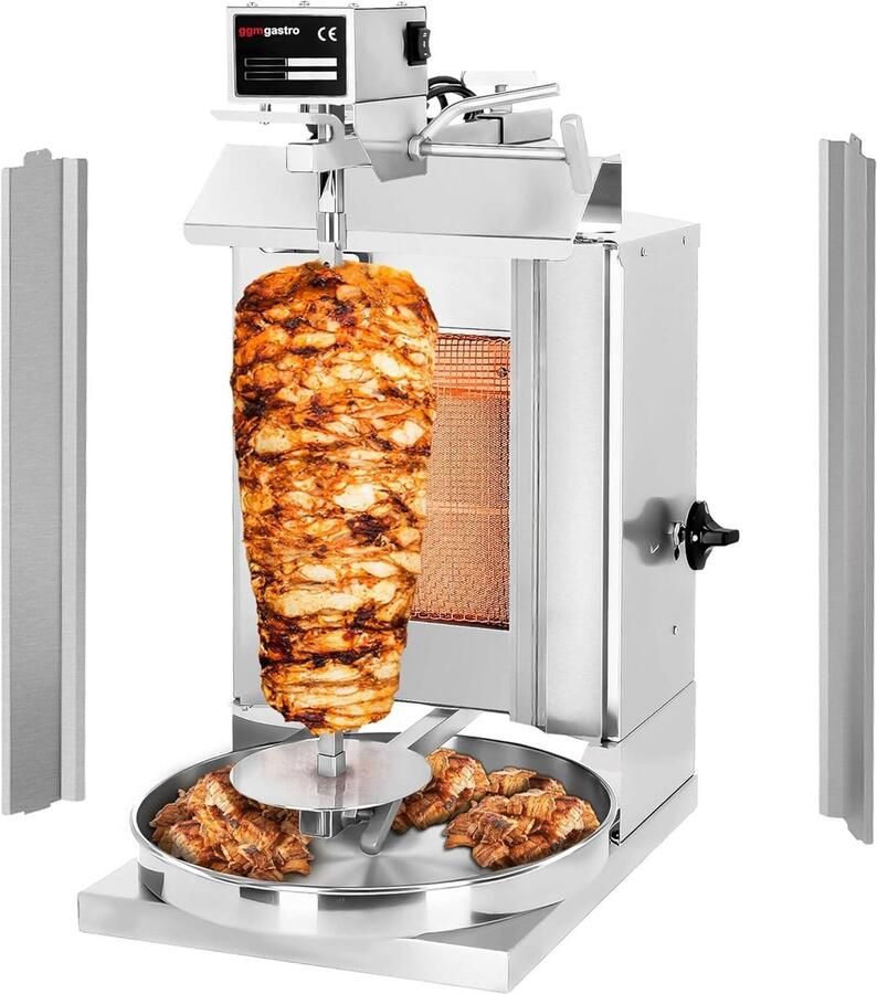 Döner Kebab Grill met 1 Brander voor Max. 5 kg Vlees