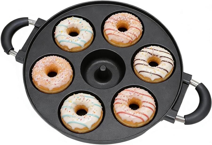 Donut Bakvorm Donut Maker Thuis Bakken Gelijkmatige Warmteverdeling 40x28cm Veelkleurig