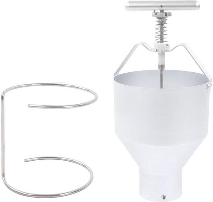 Donut Beslag Dispenser Donut Maker Machine Zelf Donuts Maken 6 Dikte Instellingen 2.5 Liter Zilver