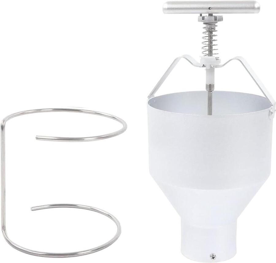 Donut Beslag Dispenser Donut Maker Machine Zelf Donuts Maken 6 Dikte Instellingen 2.5 Liter Zilver