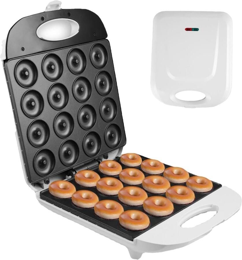 Donut Maker Bakapparaat Thuis Bakken Dubbelzijdig Verwarmend 27x9x9 cm