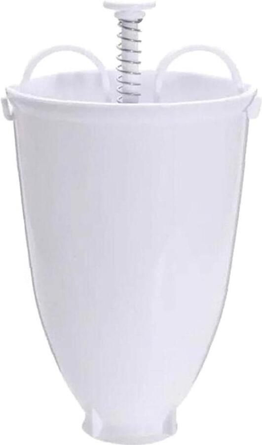 Donut Maker Bakvorm Deegverdeler Zelf Gebak Maken Handmatige Bediening 9x18cm Wit