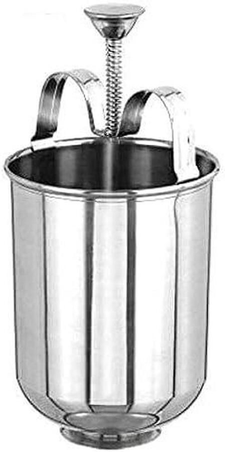 Donut Maker Bakvorm Dispenser Gebak Maken Roestvrij Staal 20.3 cm Hoog Zilver