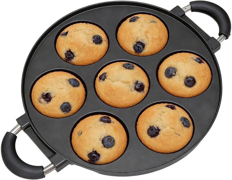 Donut Maker Bakvorm Gebak Maken 7 Gaten 329 cm Breed Grijs