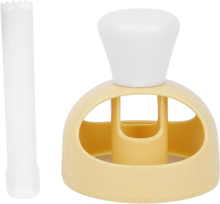 Donut Maker Bakvorm Lekkere Snacks Maken Kindvriendelijk Ontwerp 8 cm Geel