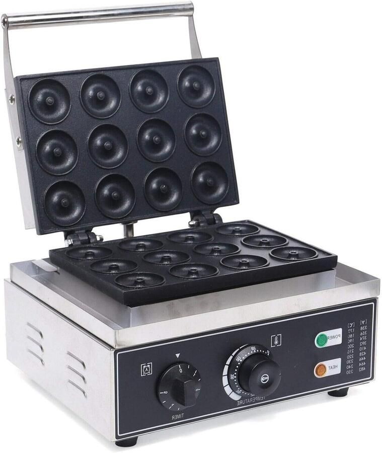 Donut Maker Cake Pop Machine Feestelijke Gebakjes Maken Non-stick Aluminium Platen 12 Stuks Per Keer