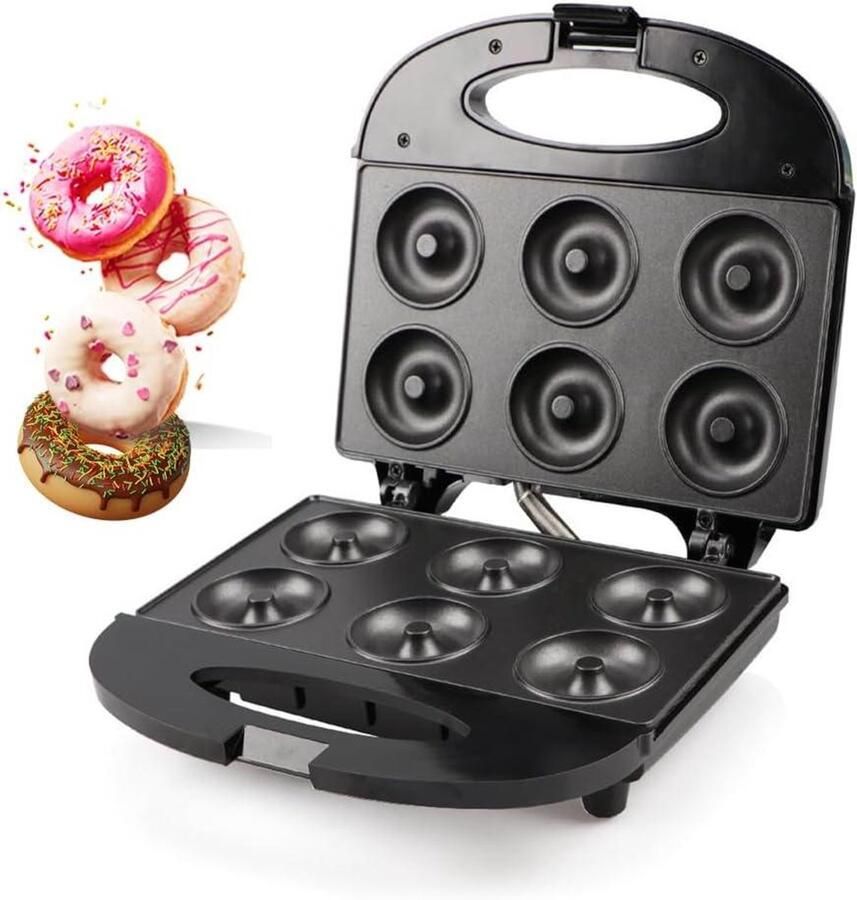 Donut Maker Donut Machine DIY Donuts Maken Dubbelzijdige Verwarming 8 Holtes Multicolor