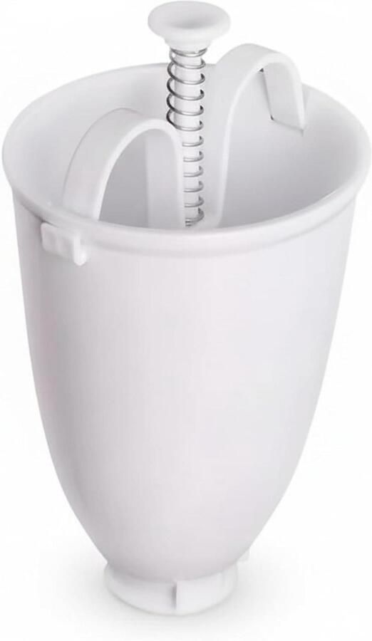 Donut Maker Donutvorm Beslagverdeler Zelfgemaakte Donuts Eenvoudig Drukveer Ontwerp 18 x 8 x 5 cm Wit