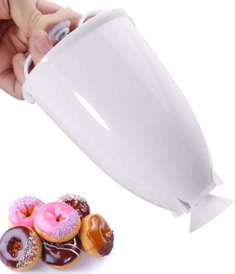 Donut Maker Mal Donutmachine Bakkerij Zelf Gebak Maken Handmatige Bediening 104 Gram Wit