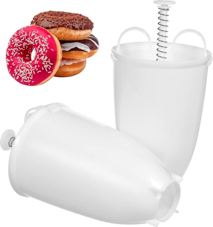 Donut Maker Set Donutvorm Deegverdeler Zelf Donuts Maken Eenvoudig in Gebruik