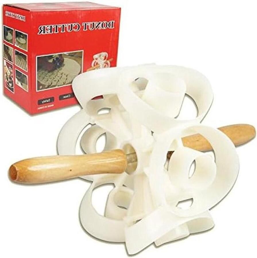 Donut Snijder Donut Maker Donuts Maken Vorm en Snij Functie 1 Aantal Wit