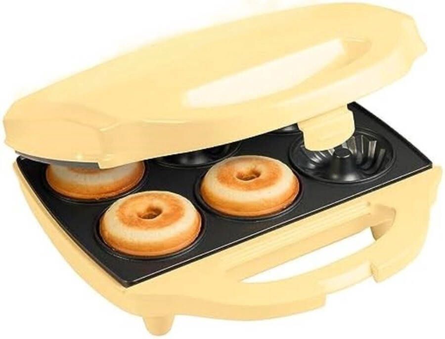 Donutmaker Donut Bakvorm 900W Geel