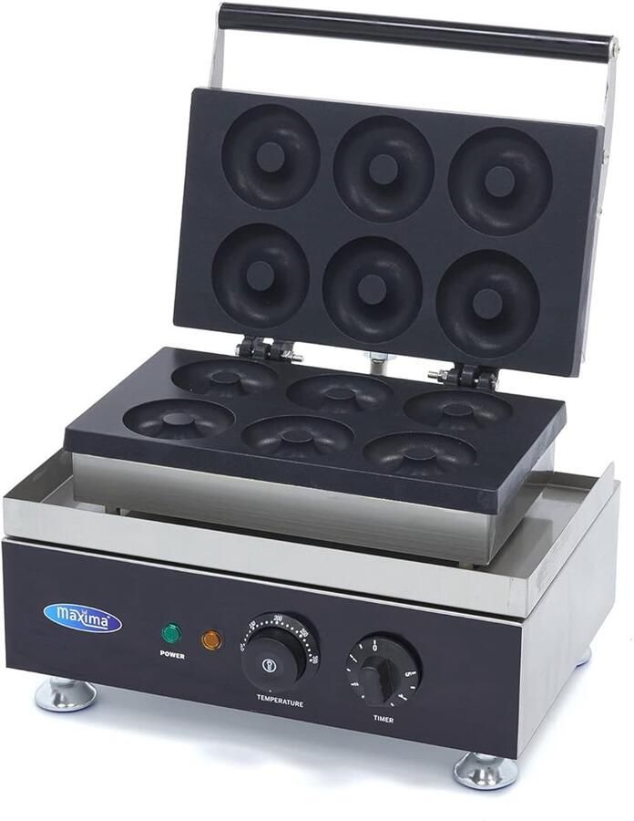 Donutmaker Mini Donuts Bakken Professioneel Gebruik Ingebouwde Timer 6 Donuts