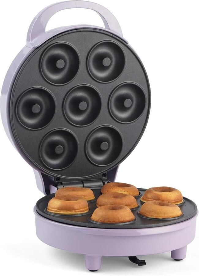 Donutmaker Traktatiemaker Thuis Bakken Antiaanbakplaten 7 Donuts Paars