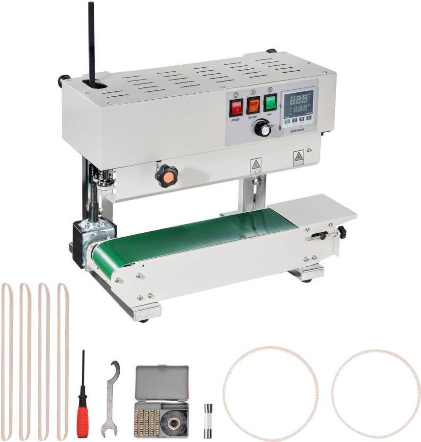 Doorloopsealer voor Zakken 0 24-0 47 Inch Sealbreedte Verticale Digitale Temperatuurregeling Carbon Sealer voor Plastic Zakfolie 0 02-0 8 mm