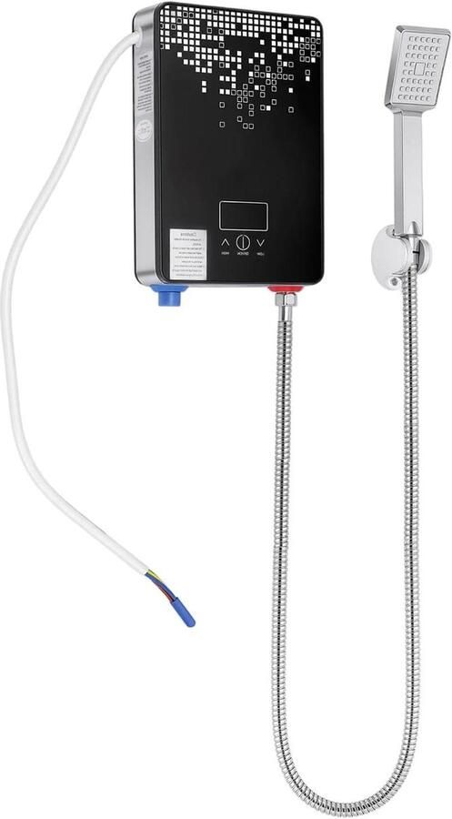 Doorstroomboiler Douche Elektrische Boiler Mini Direct Warm Water Geheugen Laatste Gebruik 6500 Watt Zwart