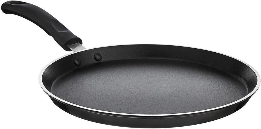 Dosa Pan Koekenpan Plat Pannenkoeken Bakken Antiaanbaklaag 29 cm Zwart