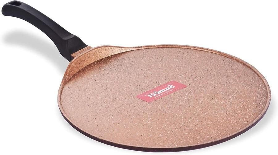 Dosa Tawa Pan Koekenpan Indiase Broden Indiase Broden Bakken Graniet Non-stick Coating 30 cm Perzik