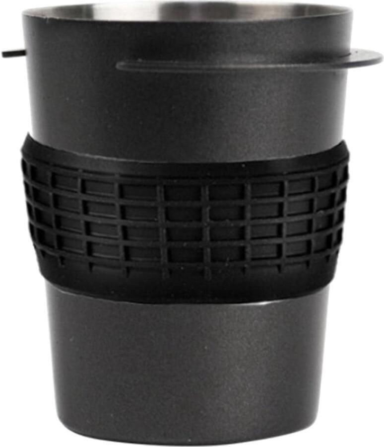 Doseerbeker Koffie Poederdispenser Espresso Bereiden Roestvrij Staal 58mm Diameter Zwart