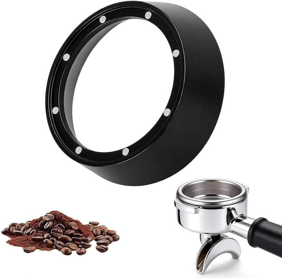 Dosing ring 51 mm voor espresso magnetische koffie dispenser precisie pasvorm aluminium strainer holder en optimale koffie-extractie