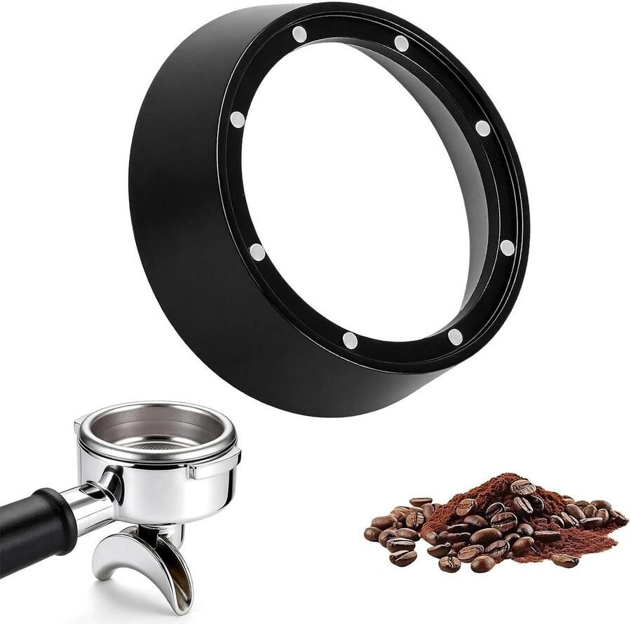 Dosing Ring 51mm voor Espresso Precisie Strainer en Magnetische Dispensing Ring voor Koffie Perfecte Pasvorm en 8-Punt Functionaliteit