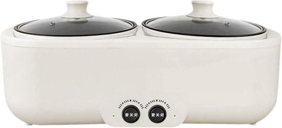 Double Boiler Rice Cooker Multi-Function Small Electric Hob Electric Steam and Cooking Pot for Household Use A