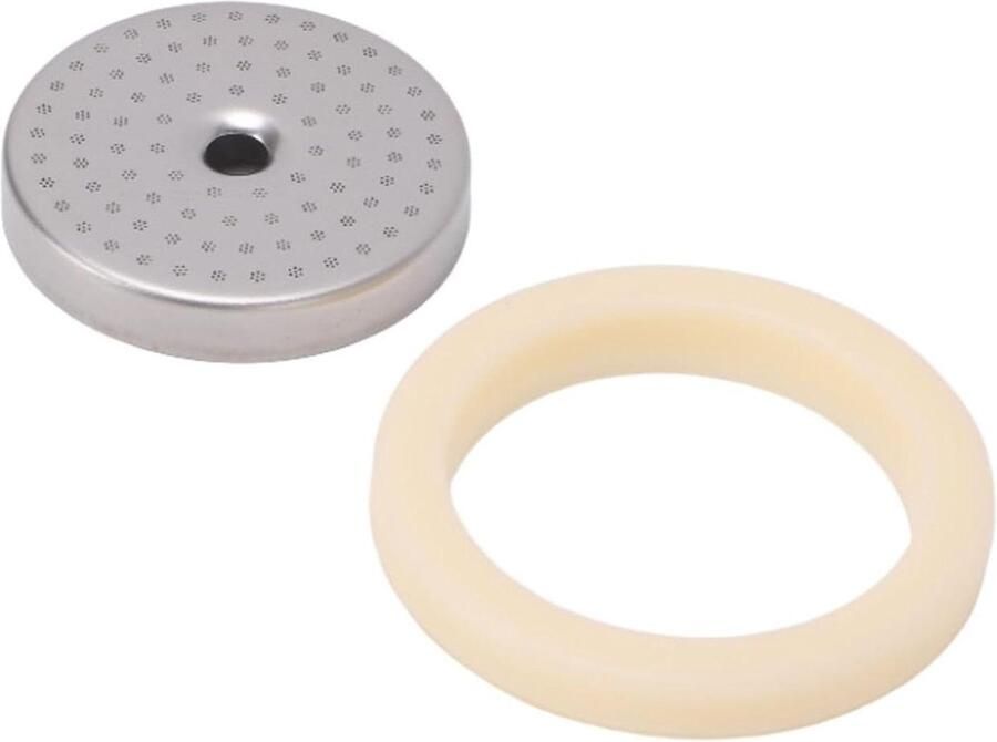 Douchescherm Koffiemachine Stoomring Set Optimale Extractie Roestvrij Staal 54 Mm Zilver