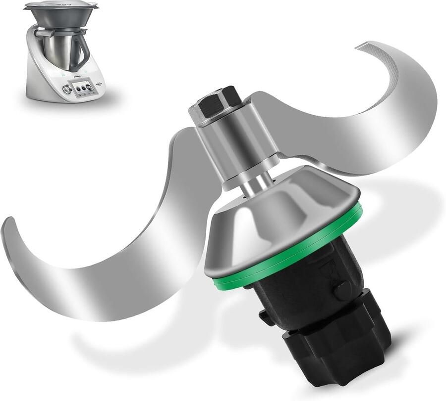 Dough mixer voor TM5 en TM6 roestvrijstalen deegkneedmes (2 messen) accessoires voor snel mengen eenvoudig schoonmaken en geen deegresten achterlaten