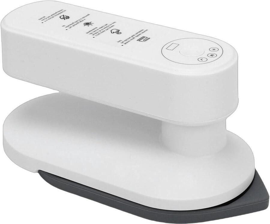 Compact Handstrijkijzer Draagbaar Stoomapparaat Snel Kreukels Verwijderen Draadloos 30 Sec Opwarmen 5000 mAh Batterij Wit