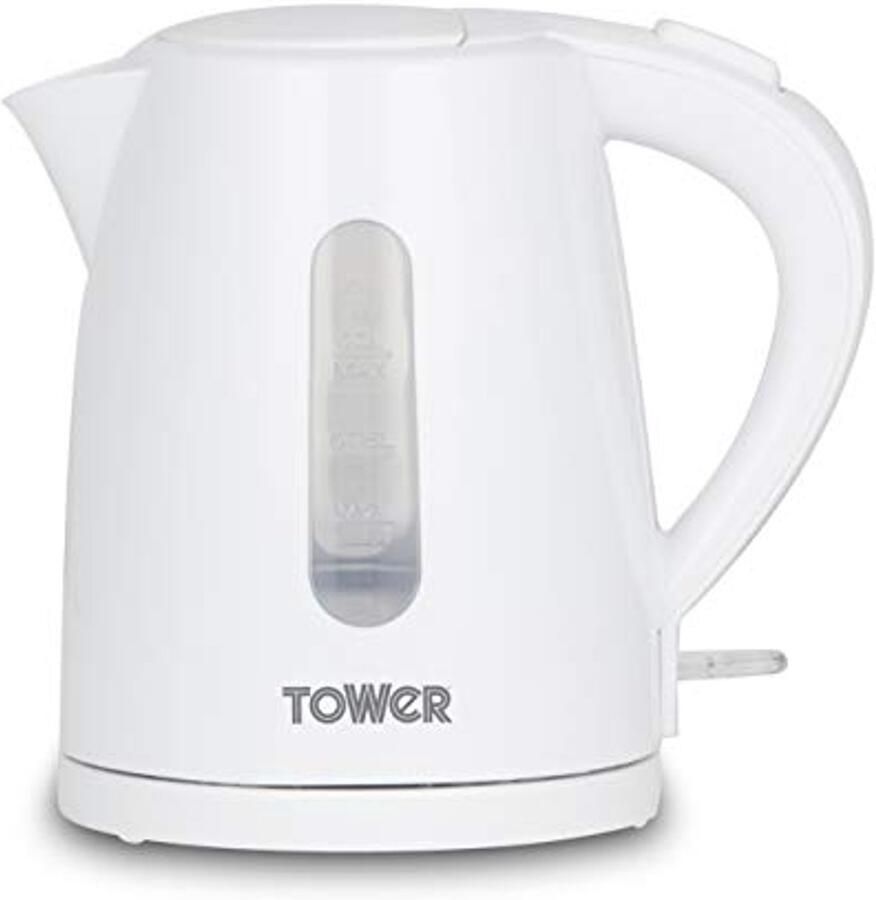 Draadloze 1L Waterkoker met 360° Draaibare Basis 2200W Wit