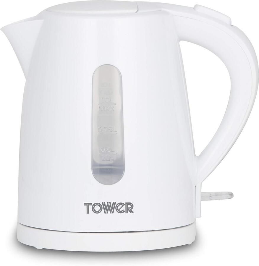 Draadloze 1L Waterkoker met 360° Draaibare Basis 2200W Wit