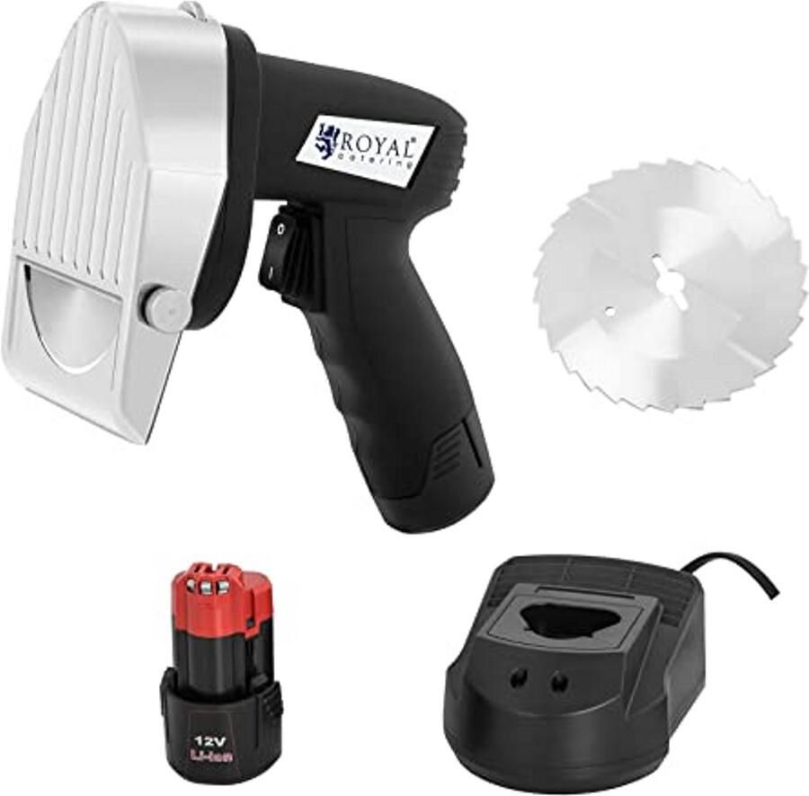 Draadloze Elektrische Döner Snijder met Extra Mes 10cm Ideaal voor Kebab en Gyros